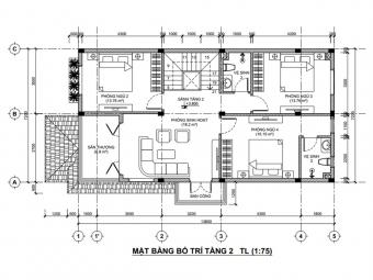Biệt thự mái nhật 2 tầng
