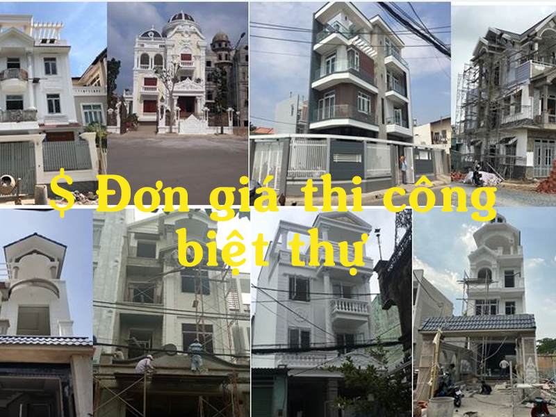 Đơn giá thi công biệt thự